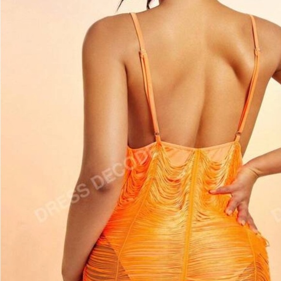Vibrant Orange Backless Dress by Dress Decode - Picture 2 of 4